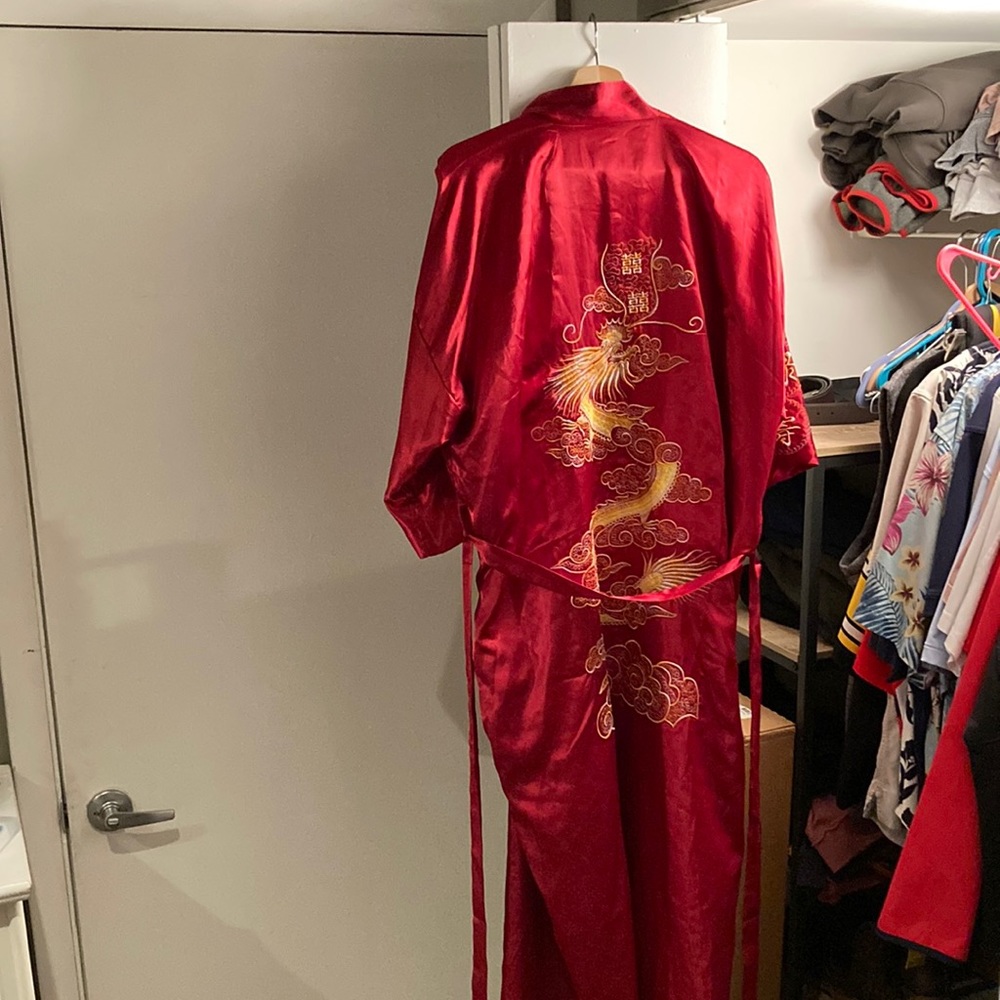 Silk robe